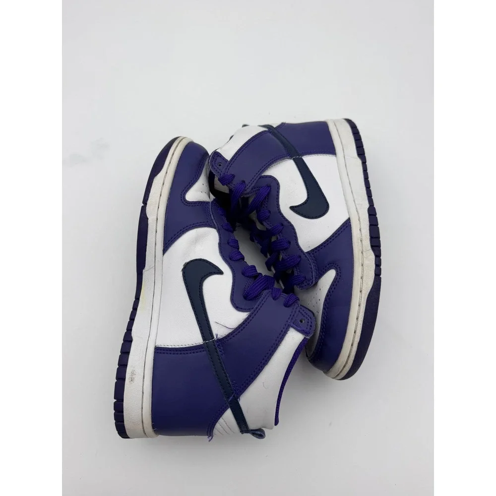 Nike Dunk High Court Purple White Kids Sneakers DH9751-100 5Y